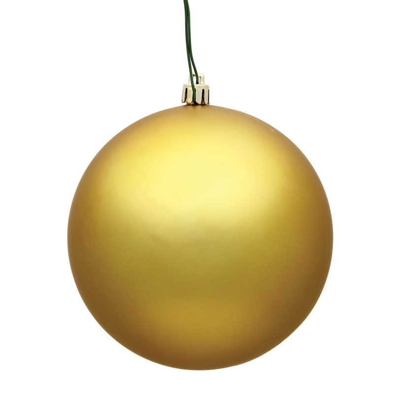 Shatterproof UV Resistant Gold Matte Ball, 4 (100MM)