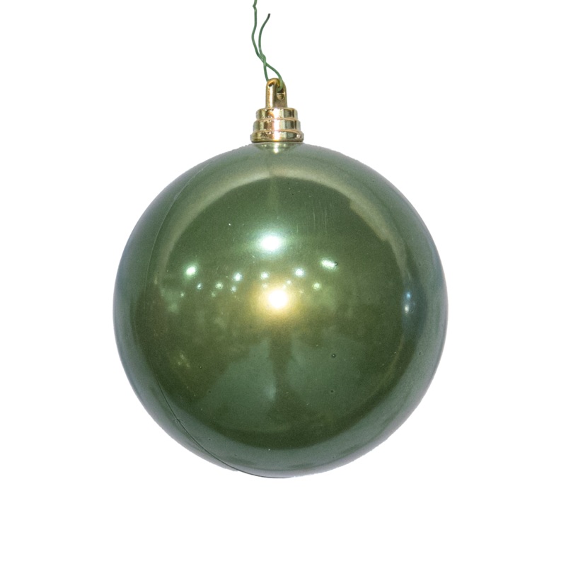 Shatterproof Wrought Iron Pearl Ball Ornament, 4 (100MM)