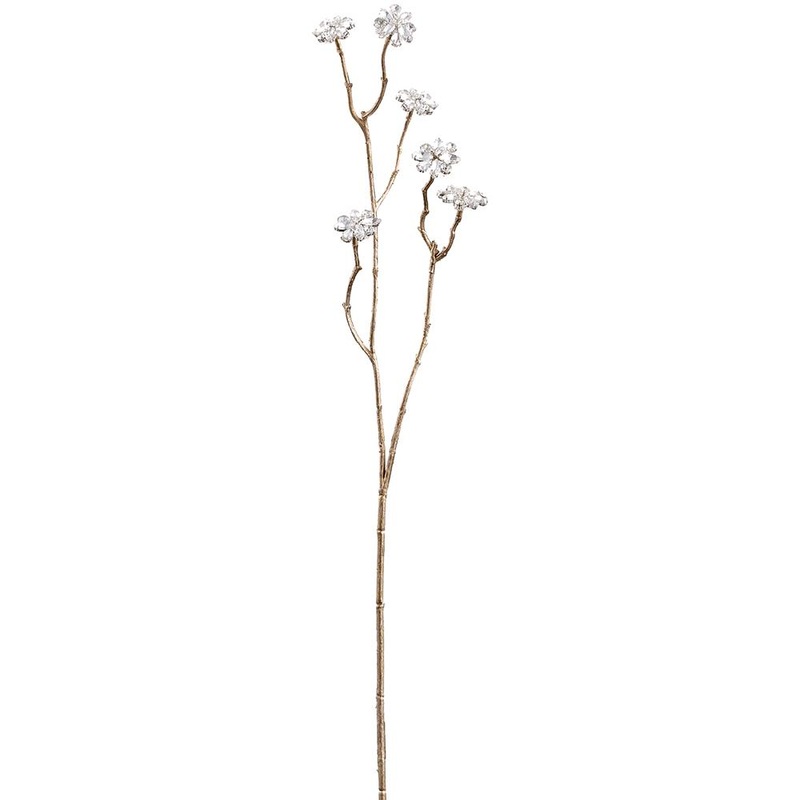 Diamond Flower Spray, 26 (Clear)