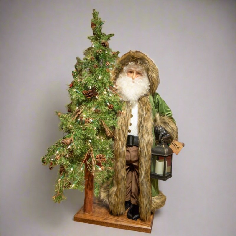 Father Christmas Large Figurine – Rustic Woodsman, 36