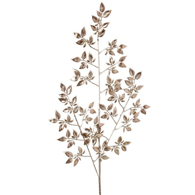 Glitter Mini Privet Leaf Spray, 36