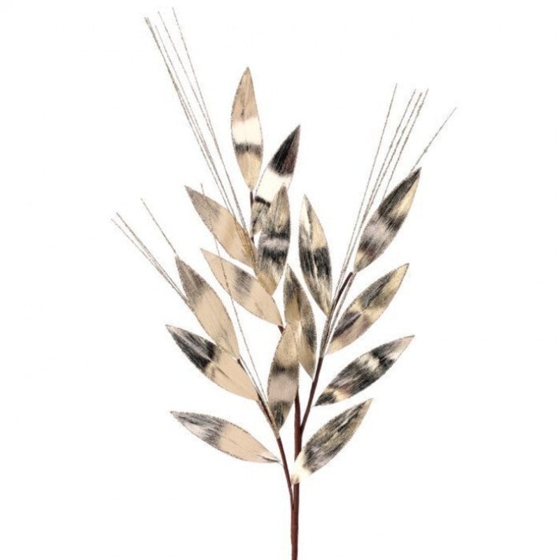 Metallic Laurel Leaf/Grass Spray, 32 (Champagne Gold)