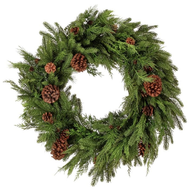 Natural Touch Mix Evergreen Wreath, 30