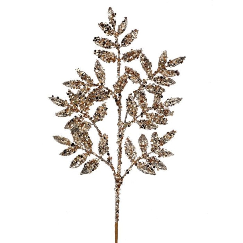 Pearl Sequin Ruscus Spray, 30