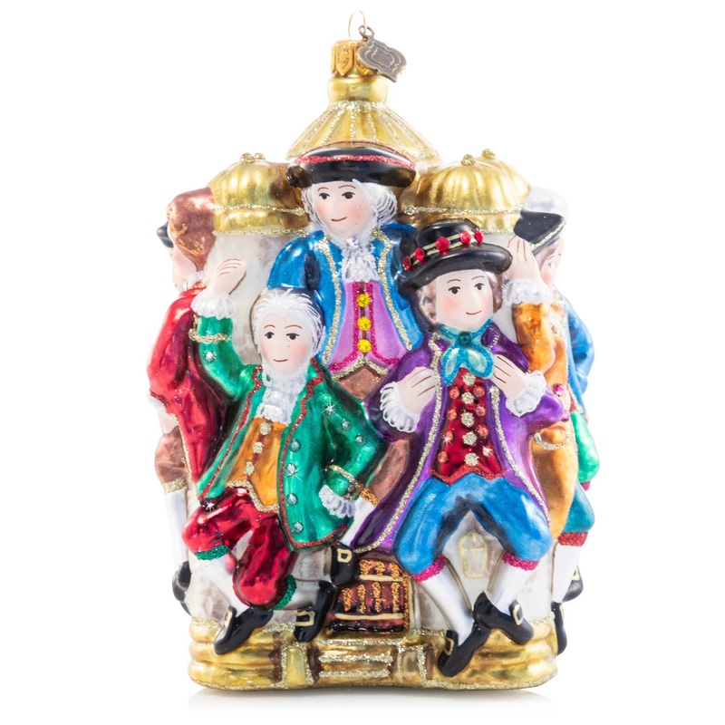 10 Lords-A-Leaping Glass Ornament, 3.5
