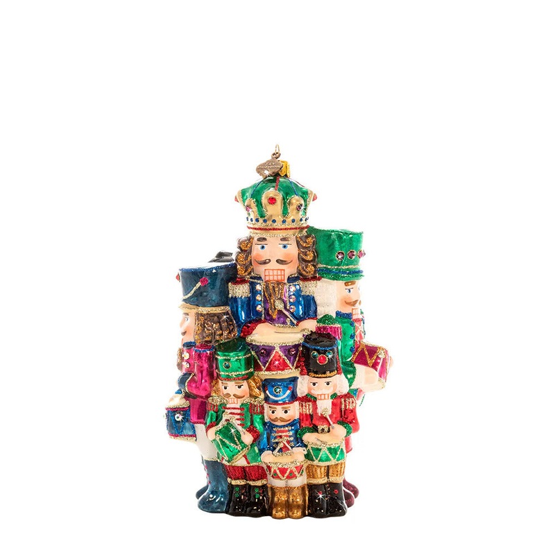 12 Drummers Drumming Glass Ornament, 7