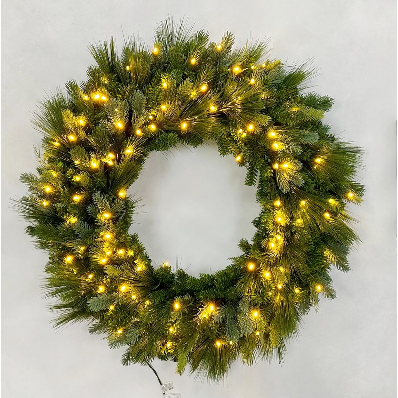 American Mixed Greenery Wreath, 36