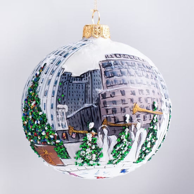 Rockefeller Center Ball Ornament, 4