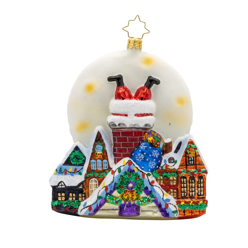 Santa’s Moonlight Mischief Ornament