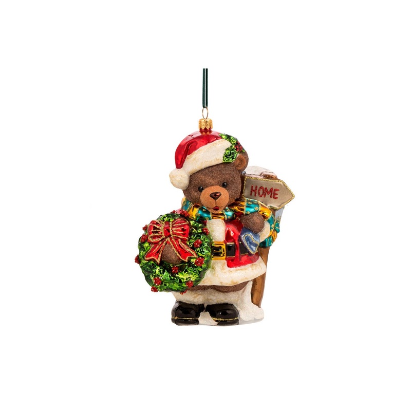 Teddy Shows the Way Ornament, 6