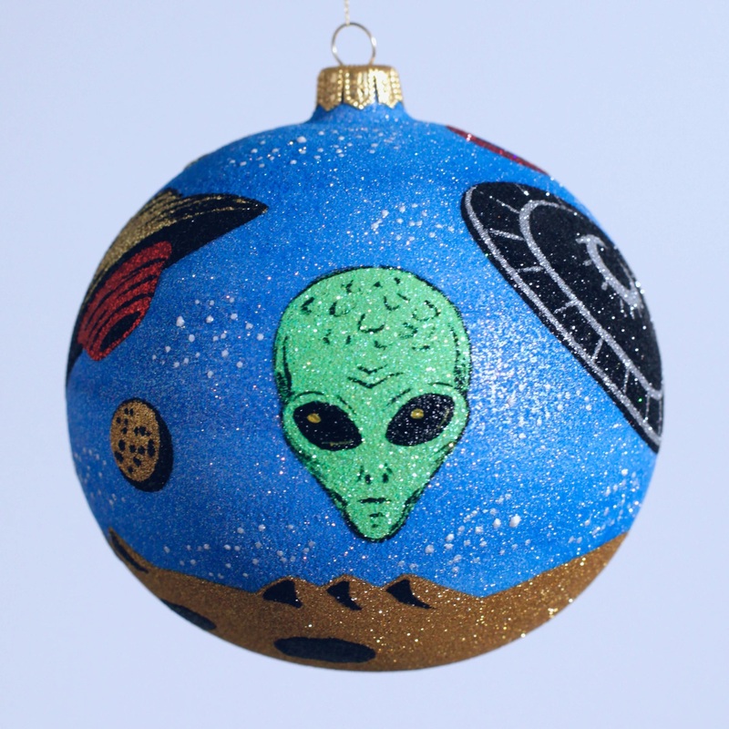 UFO Ball Ornament, 4.7