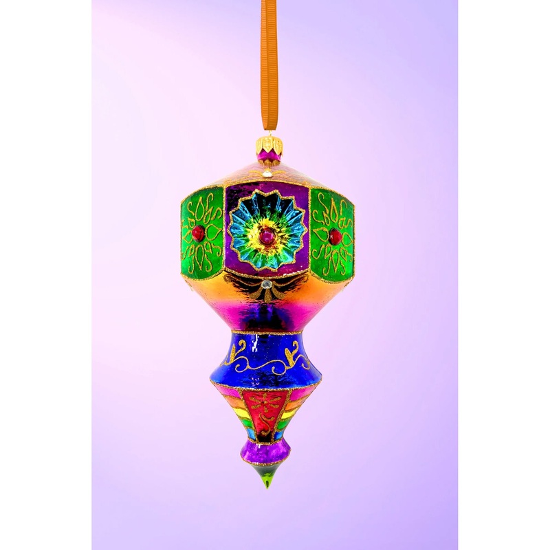 Vegas Prisma Polish Glass Ornament, 6