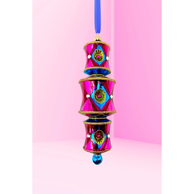Viva Las Vegas Dazzler Glass Ornament, 8.5