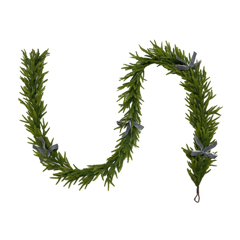 12” Evergreen Pine Garland (9′ section)