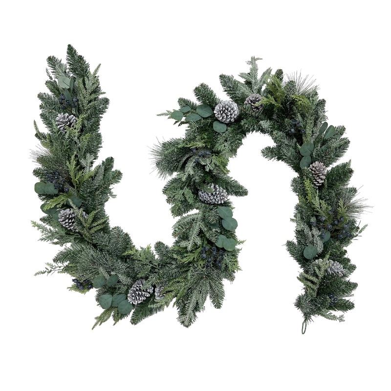 12” Verdant Bliss Garland (9′ section)