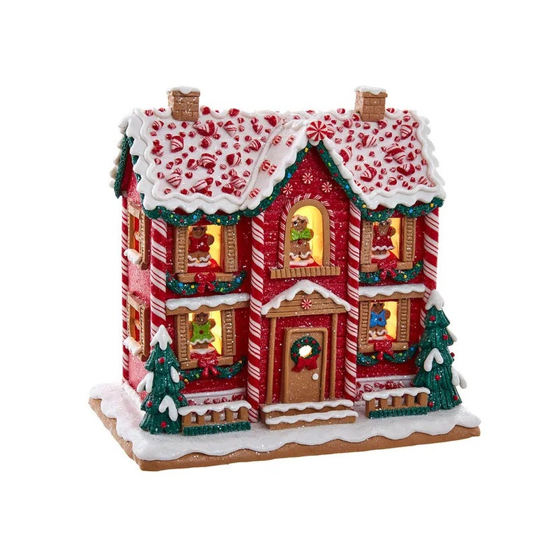 9.5 Battery-Operated Lighted Musical Gingerbread House