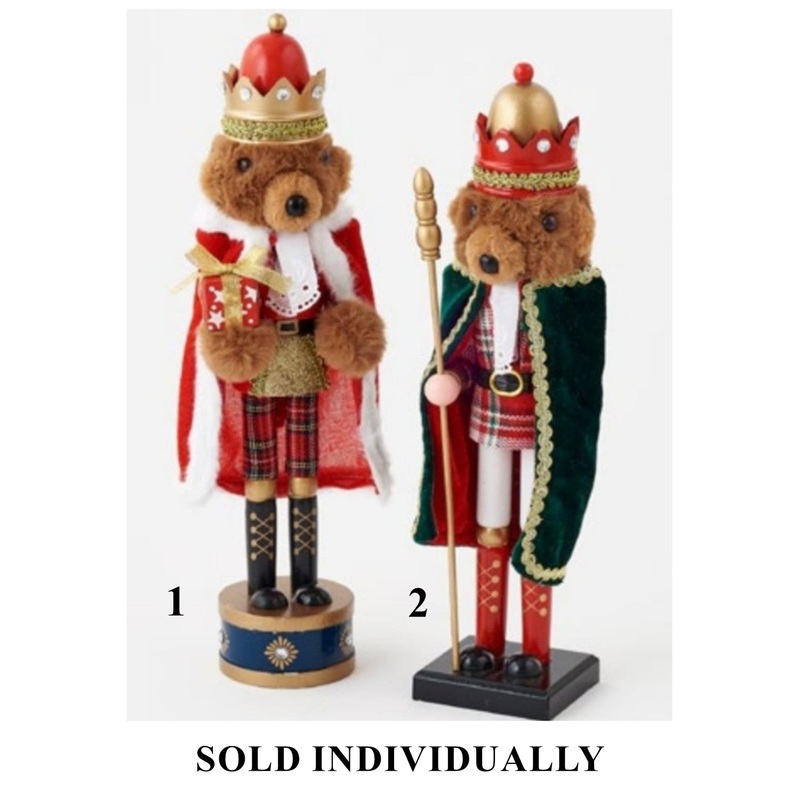 Bear Nutcracker, 15 (2 styles – sold individually)