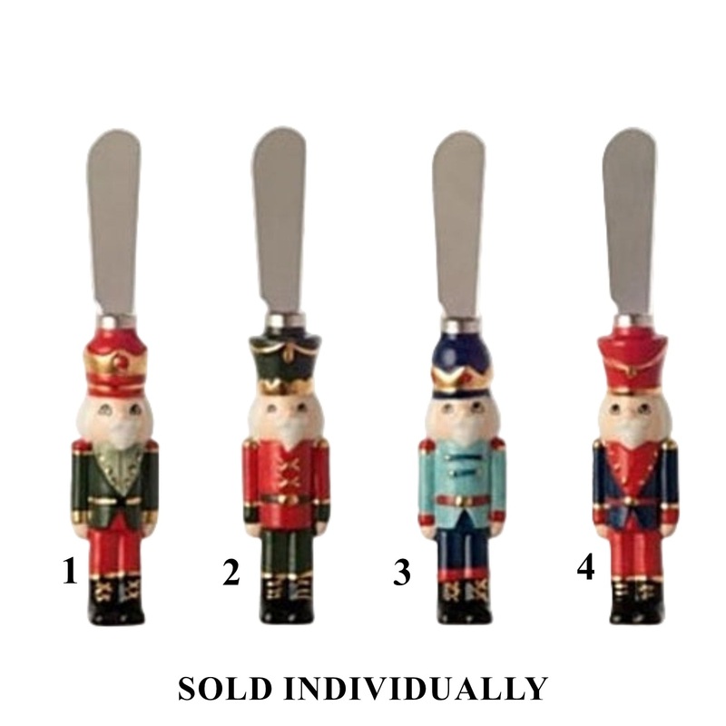Ceramic & Metal Nutcracker Spreader, 6 (4 styles – sold individually)