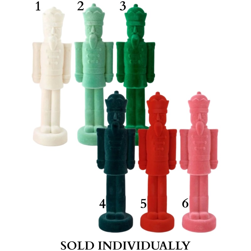 Flocked Nutcracker Figure, 36 (6 styles – sold individually)