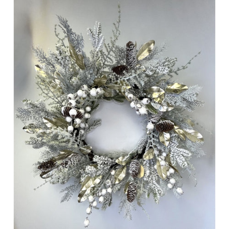 Gold Pine Wreath, 28