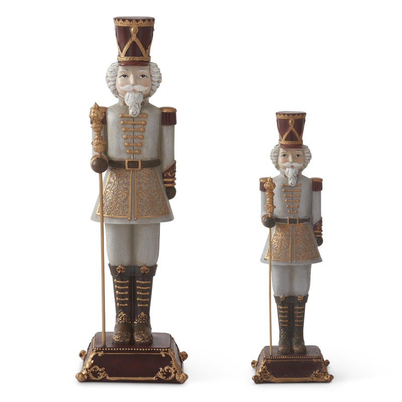 Nutcrackers w/ Staves, 12 – 16.5 (Set of 2)