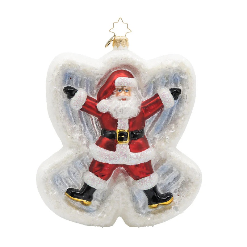 Snow Angel Santa Ornament