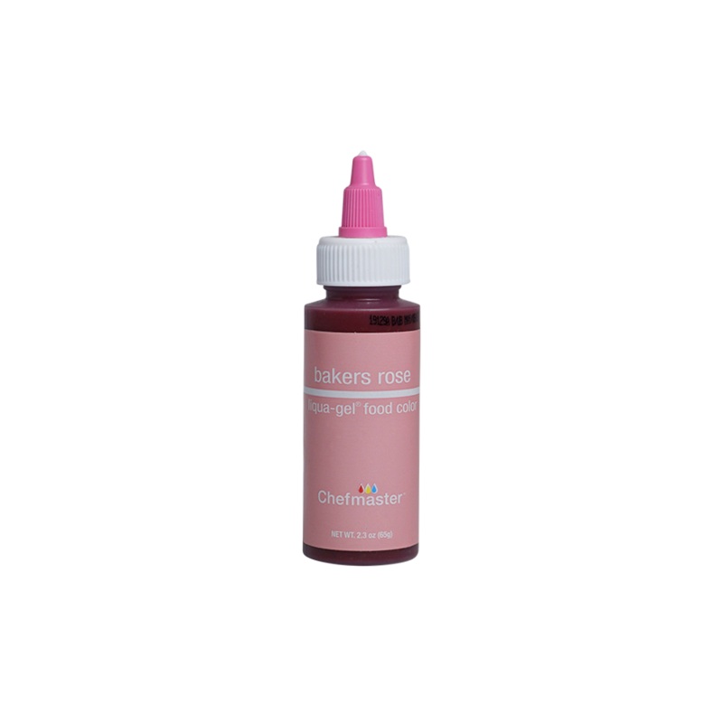 Bakers Rose Liqua-Gel Liquid Food Coloring 2.3 oz.
