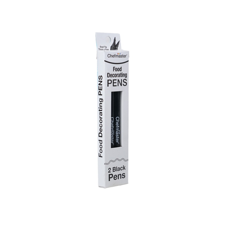 Black Food Decorating Pens (2/pack)