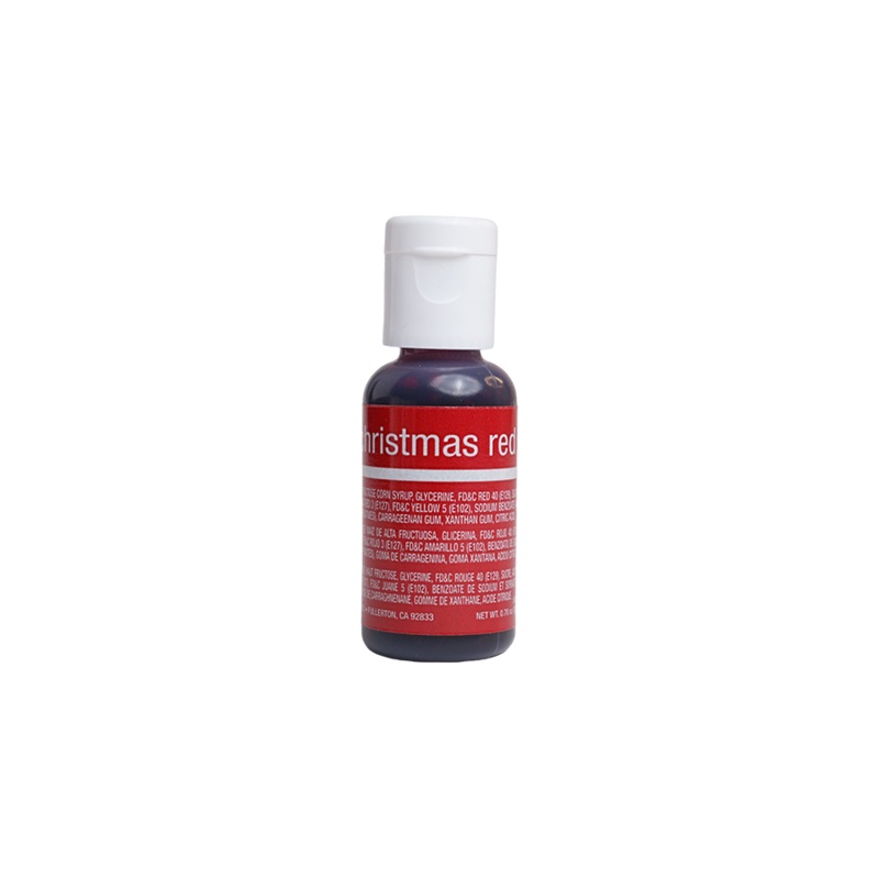 Christmas Red Liqua-Gel Liquid Food Coloring 0.7 oz.