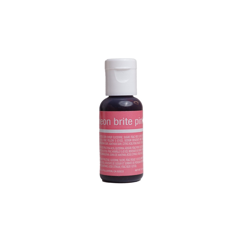 Neon Brite Pink Liqua-Gel Food Coloring 20ml
