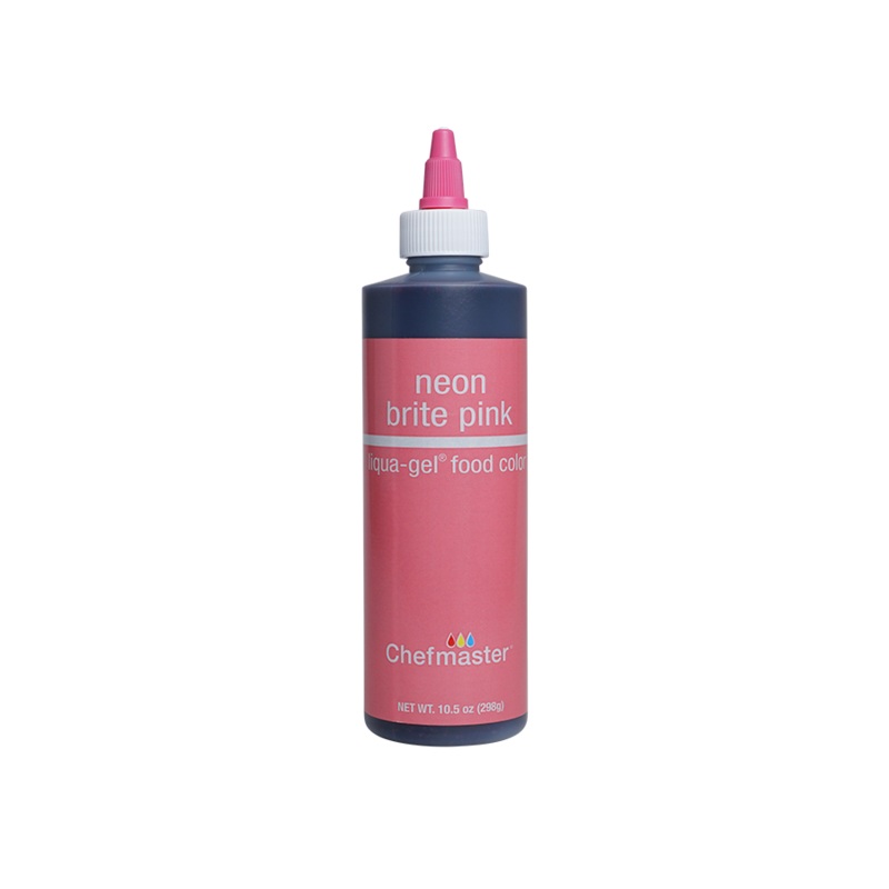 Neon Brite Pink Liqua-Gel Liquid Food Coloring 10.5 oz.