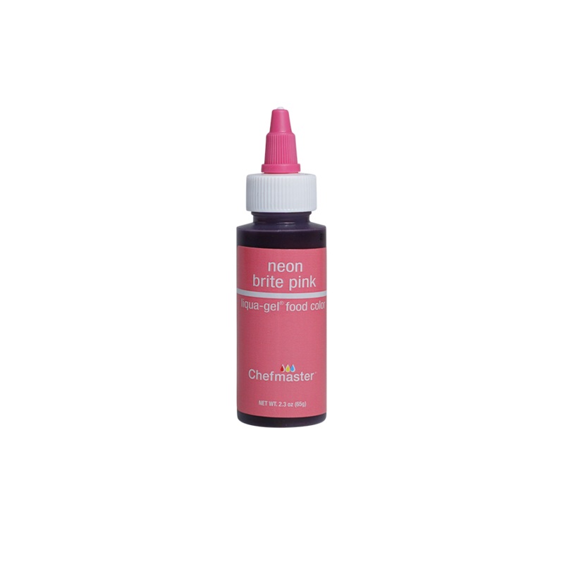 Neon Brite Pink Liqua-Gel Liquid Food Coloring 2.3 oz.
