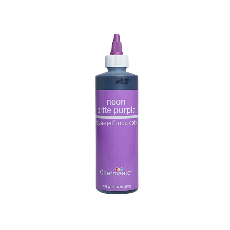 Neon Brite Purple Liqua-Gel Liquid Food Coloring 10.5 oz.