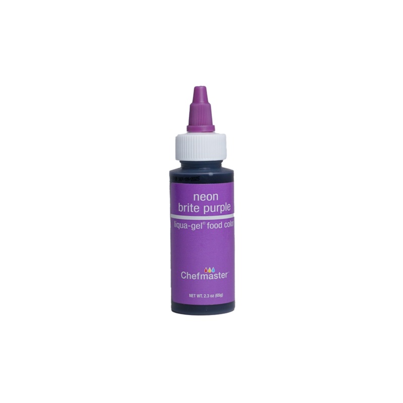 Neon Brite Purple Liqua-Gel Liquid Food Coloring 2.3 oz.