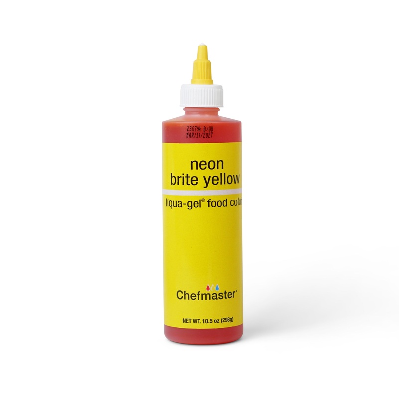 Neon Brite Yellow Liqua-Gel Liquid Food Coloring 10.5 oz.