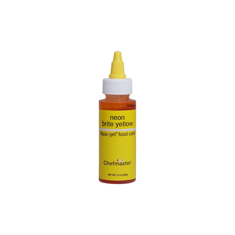 Neon Brite Yellow Liqua-Gel Liquid Food Coloring 2.3 oz.