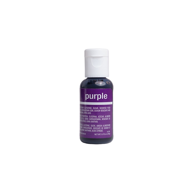 Purple Liqua-Gel Liquid Food Coloring 0.7 oz.