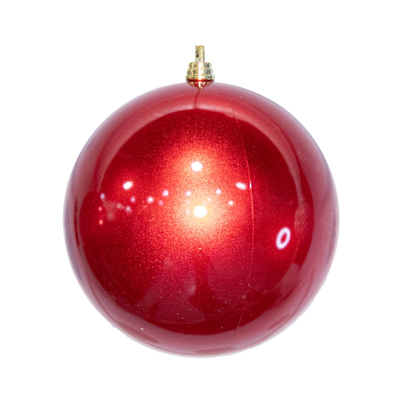 Shatterproof Red Candy Apple Ornament, 4 (100MM)