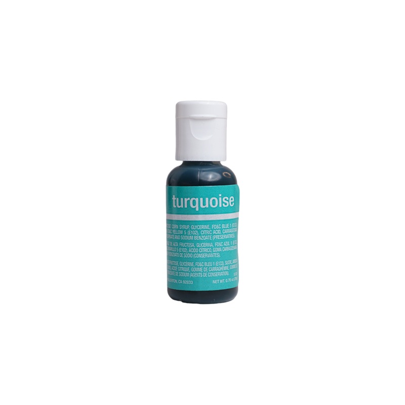 Turquoise Liqua-Gel Liquid Food Coloring 0.7 oz.