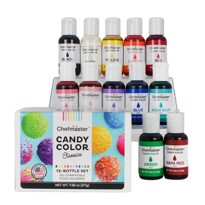 Candy Color 12-Color Kit (0.64 oz bottles)
