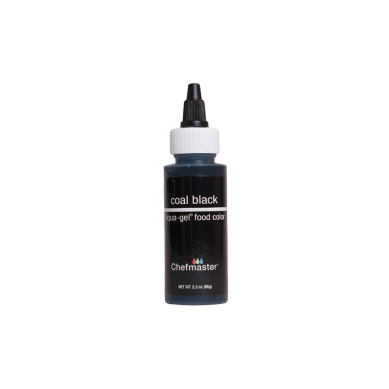 Coal Black Liqua-Gel Liquid Food Coloring 2.3 oz.