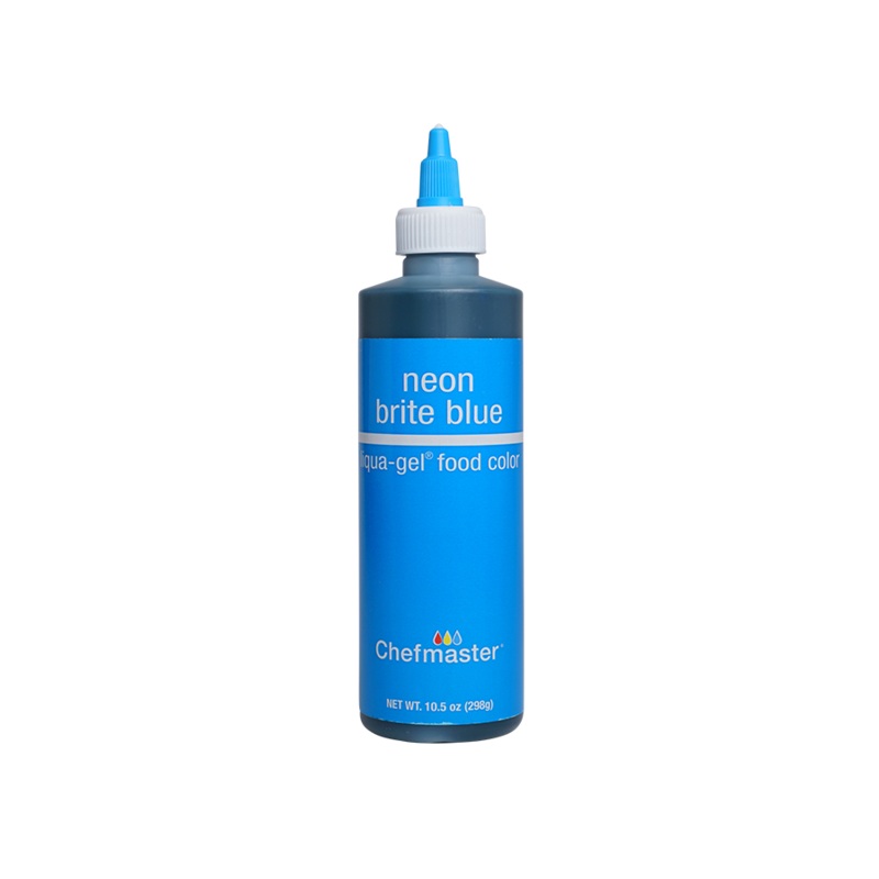 Neon Brite Blue Liqua-Gel Liquid Food Coloring 10.5 oz.