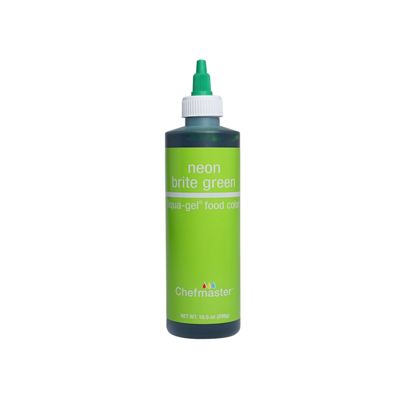 Neon Brite Green Liqua-Gel Liquid Food Coloring 10.5 oz.