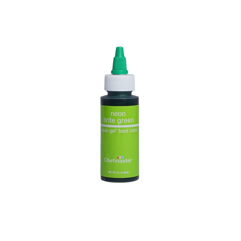 Neon Brite Green Liqua-Gel Liquid Food Coloring 2.3 oz.