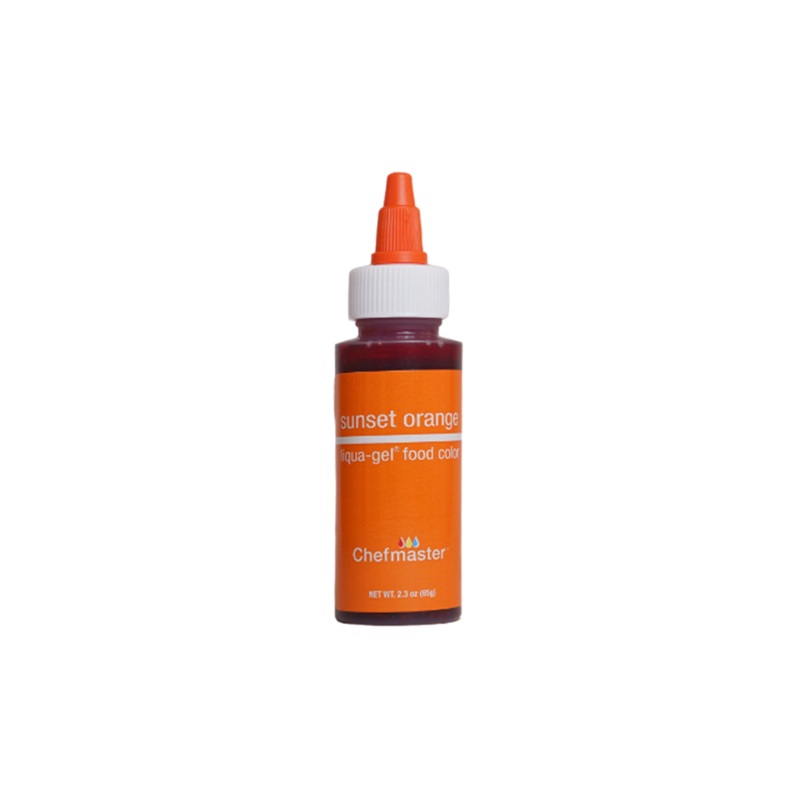 Sunset Orange Liqua-Gel Liquid Food Coloring 2.3 oz.