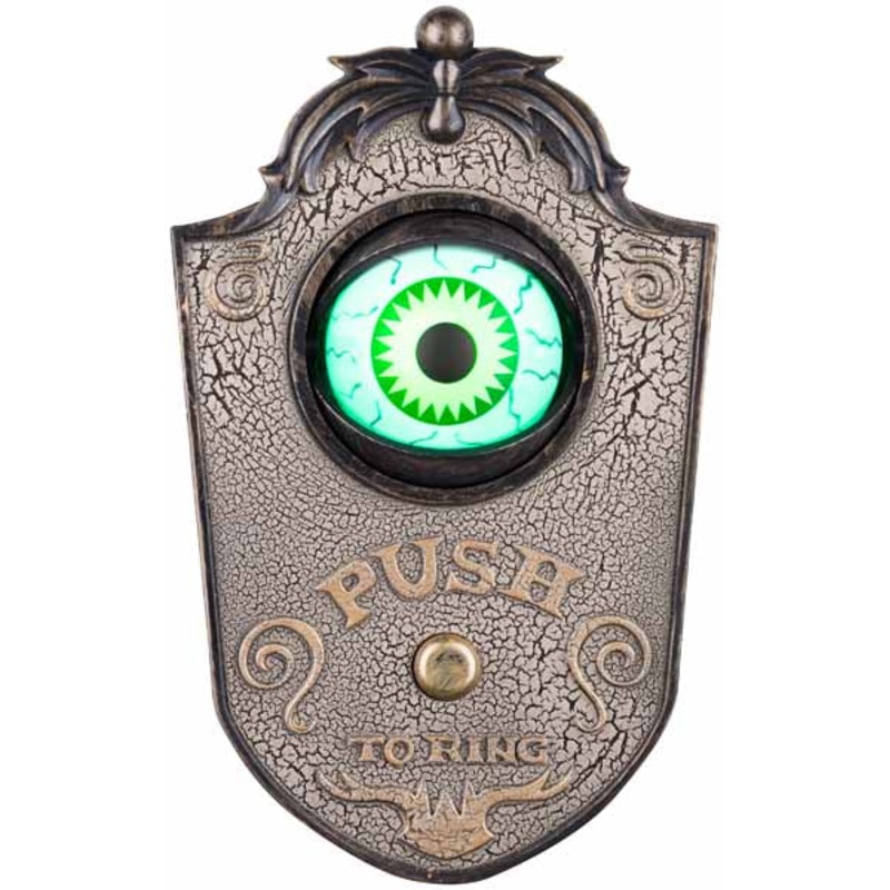Sonnette de porte avec oeil anime et sons