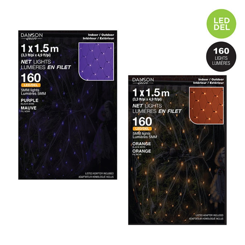 Filet de 160 lumires DEL 5mm extrieur (1mx1.5m)