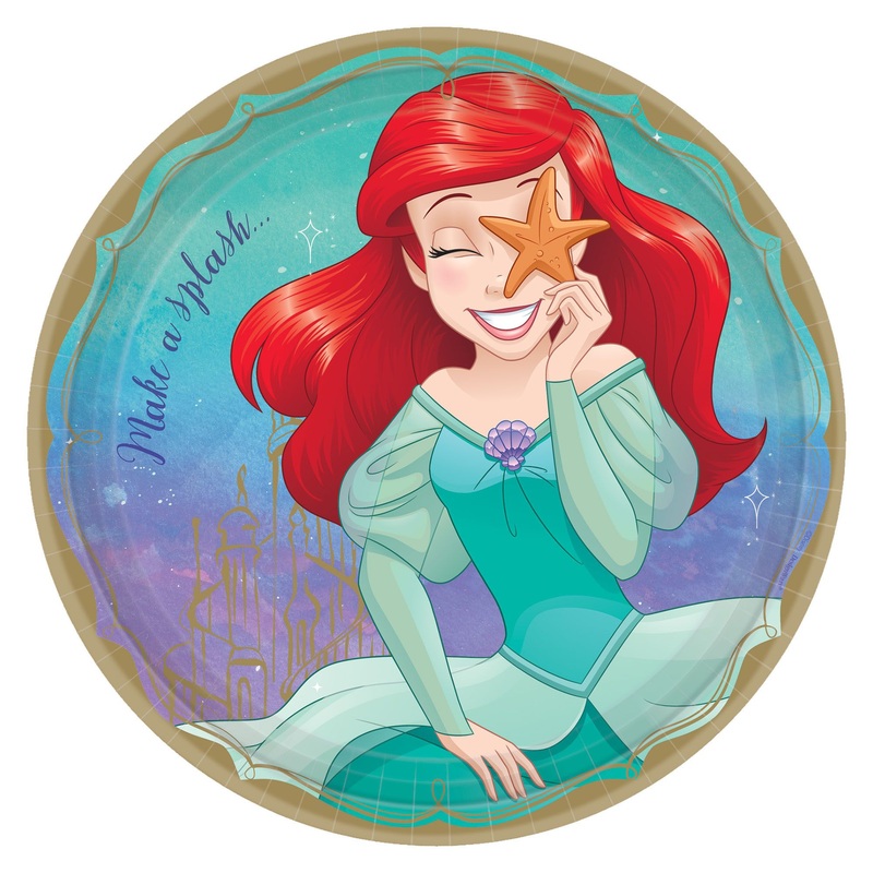 Assiettes en carton  dner – Princesse Disney – Ariel