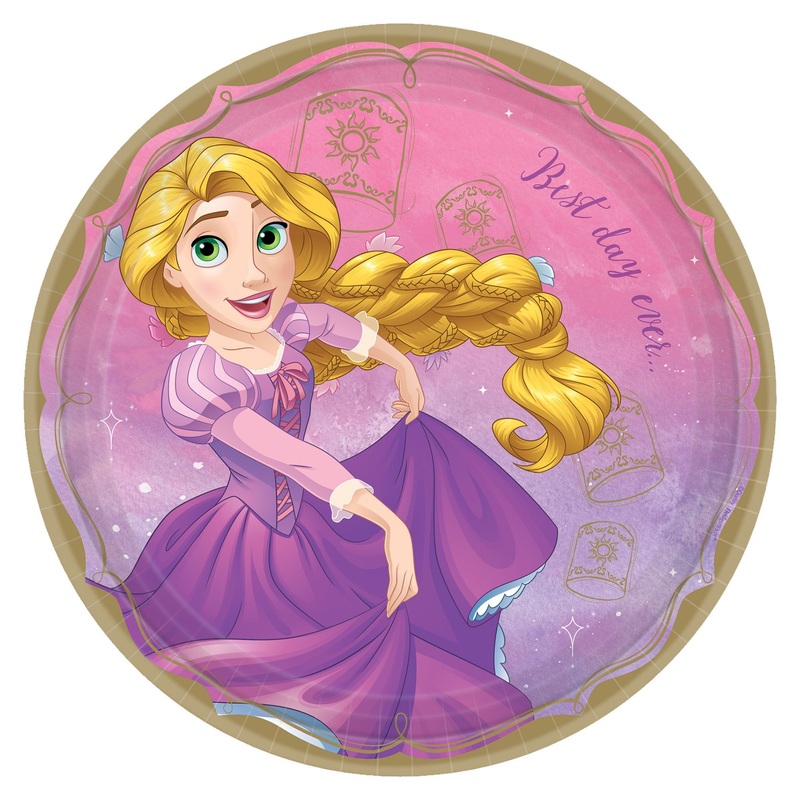 Assiettes en carton  dner – Princesse Disney – Raiponce