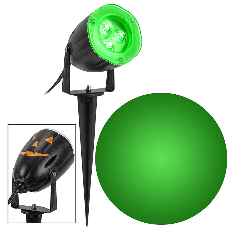 Spot led avec interrupteur 3/voies vert